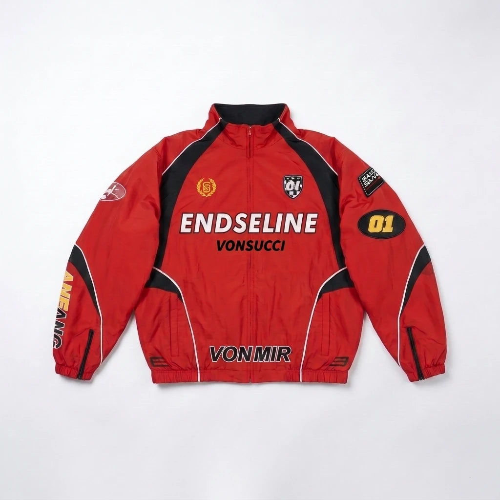 Red Succi Track Suit jacket, front